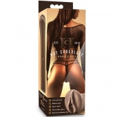 Коричневый мастубратор-вагина Nicole s Kitty - Blush Novelties - в Люберцах купить с доставкой