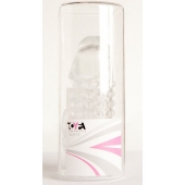 Гелевая прозрачная насадка с 2 отростками - 13 см. - Toyfa Basic - в Люберцах купить с доставкой