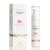Универсальный массажный гель-смазка Allover Delicious Massage Gel с ароматом персика и аброкоса - 50 мл. - YESforLOV - купить с доставкой в Люберцах