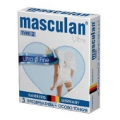 Ультратонкие презервативы Masculan Ultra Fine с обильной смазкой - 3 шт. - Masculan - купить с доставкой в Люберцах