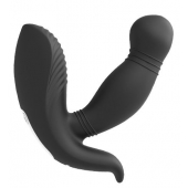 Черный вибромассажер простаты PROSTATE HERO - Dream Toys - в Люберцах купить с доставкой