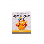 Стимулирующий презерватив-насадка Roll   Ball Banana - Sitabella - купить с доставкой в Люберцах