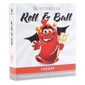 Стимулирующий презерватив-насадка Roll   Ball Cherry - Sitabella - купить с доставкой в Люберцах