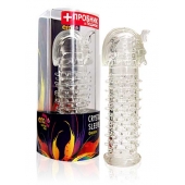 Закрытая прозрачная насадка на пенис Crystal Sleeve Faraon - 13,5 см. - Erowoman-Eroman - в Люберцах купить с доставкой