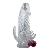 Закрытая прозрачная вибронасадка на пенис Crystal Sleeve Vibe - Erowoman-Eroman - в Люберцах купить с доставкой