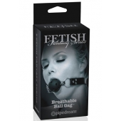 Черный кляп с дырочками Breathable Ball Gag - Pipedream - купить с доставкой в Люберцах