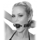 Черный кляп с дырочками Breathable Ball Gag - Pipedream - купить с доставкой в Люберцах