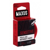 Ультратонкие презервативы в железном кейсе MAXUS Sensitive - 3 шт. - Maxus - купить с доставкой в Люберцах
