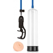 Прозрачная вакуумная помпа Sex Expert с насадкой-вагиной - Sex Expert - в Люберцах купить с доставкой