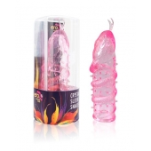 Закрытая рельефная насадка Crystal sleeve snakes в виде змеи с усиками - 14 см. - Erowoman-Eroman - в Люберцах купить с доставкой