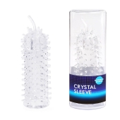 Закрытая рельефная насадка Crystal sleeve с усиками - 12 см. - Erowoman-Eroman - в Люберцах купить с доставкой