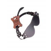 Маска из натуральной кожи с контрастной строчкой по краю - Sitabella - купить с доставкой в Люберцах