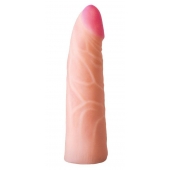 Фаллическая насадка на трусики харнесс - 17,5 см. - LOVETOY (А-Полимер) - купить с доставкой в Люберцах