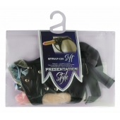 Черный пояс-трусики с двумя насадками Soft-Dolli - 16,5 и 10,5 см. - LOVETOY (А-Полимер) - купить с доставкой в Люберцах