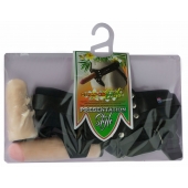 Черный пояс-трусики с двумя насадками  Экзотик-Linda  - 15,5 и 10,5 см. - LOVETOY (А-Полимер) - купить с доставкой в Люберцах