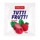 Пробник гель-смазки Tutti-frutti с малиновым вкусом - 4 гр. - Биоритм - купить с доставкой в Люберцах