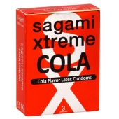 Ароматизированные презервативы Sagami Xtreme COLA - 3 шт. - Sagami - купить с доставкой в Люберцах