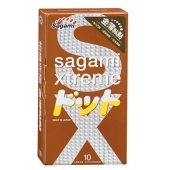 Презервативы Sagami Xtreme FEEL UP с точечной текстурой и линиями прилегания - 10 шт. - Sagami - купить с доставкой в Люберцах