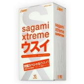 Ультратонкие презервативы Sagami Xtreme SUPERTHIN - 15 шт. - Sagami - купить с доставкой в Люберцах