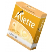 Презервативы Arlette Dotted с точечной текстурой - 3 шт. - Arlette - купить с доставкой в Люберцах
