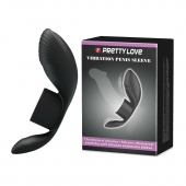 Черное кольцо на пенис с вибрацией Vibration Penis Sleeve - Baile - в Люберцах купить с доставкой