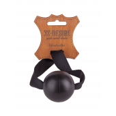 Черный кляп-шар на ремешках с пряжками - Sitabella - купить с доставкой в Люберцах