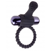 Черное эрекционное виброкольцо Vibrating Silicone Super Ring - Pipedream - в Люберцах купить с доставкой