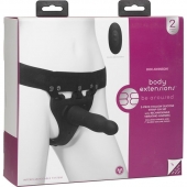 Черный полый вибрострапон Body Extensions BE Aroused - 17,78 см. - Doc Johnson - купить с доставкой в Люберцах