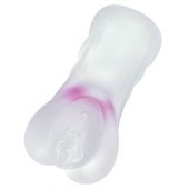 Прозрачный реалистичный мастурбатор Juicy Pussy Crystal Rose - ToyFa - в Люберцах купить с доставкой