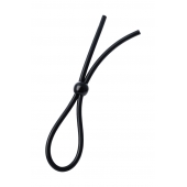 Черное лассо на пенис с одной бусиной - A-toys - в Люберцах купить с доставкой