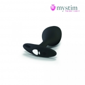 Черная пробка Mystim Rocking Vibe S с возможностью подключения к электростимулятору - 9,7 см. - MyStim - купить с доставкой в Люберцах