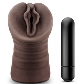 Коричневый мастурбатор-вагина Alexis - Blush Novelties - в Люберцах купить с доставкой