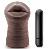 Коричневый мастурбатор-ротик Heather - Blush Novelties - в Люберцах купить с доставкой