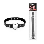 Черный ошейник с сердечком - Notabu - купить с доставкой в Люберцах