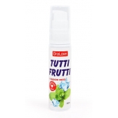 Гель-смазка Tutti-frutti со вкусом сладкой мяты - 30 гр. - Биоритм - купить с доставкой в Люберцах
