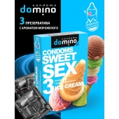 Презервативы для орального секса DOMINO Sweet Sex с ароматом мороженого - 3 шт. - Domino - купить с доставкой в Люберцах