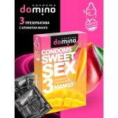 Презервативы для орального секса DOMINO Sweet Sex с ароматом манго - 3 шт. - Domino - купить с доставкой в Люберцах