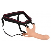 Силиконовый полый страпон на ремнях Silicone Strap-on - 16 см. - Orion - купить с доставкой в Люберцах