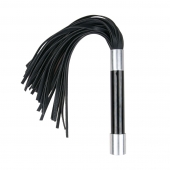 Черная плеть Easytoys Flogger With Metal Grip - 38 см. - Easy toys - купить с доставкой в Люберцах