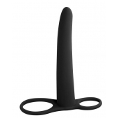 Черная насадка для двойного проникновения Gimlet - 16 см. - Lola Games - купить с доставкой в Люберцах