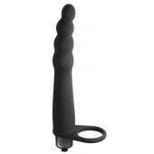 Черная вибронасадка для двойного проникновения Bramble - 16,5 см. - Lola Games - купить с доставкой в Люберцах