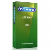 Текстурированные презервативы Torex  С точками  - 12 шт. - Torex - купить с доставкой в Люберцах