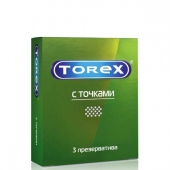 Текстурированные презервативы Torex  С точками  - 3 шт. - Torex - купить с доставкой в Люберцах