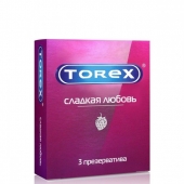 Презервативы Torex  Сладкая любовь  с ароматом клубники - 3 шт. - Torex - купить с доставкой в Люберцах