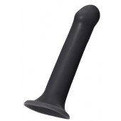 Черный фаллос на присоске Silicone Bendable Dildo XL - 20 см. - Strap-on-me - купить с доставкой в Люберцах
