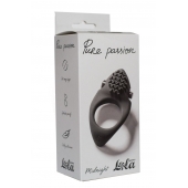 Черное эрекционное виброкольцо Pure Passion Midnight - Lola Games - в Люберцах купить с доставкой