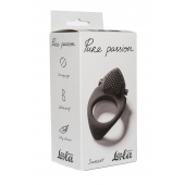 Черное эрекционное виброкольцо Pure Passion Sunset - Lola Games - в Люберцах купить с доставкой
