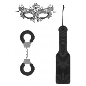 Черный игровой набор Introductory Bondage Kit №4 - Shots Media BV - купить с доставкой в Люберцах