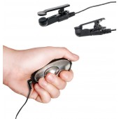 Черные электрические зажимы для сосков Shock Therapy Nipple Clamps - Pipedream - купить с доставкой в Люберцах