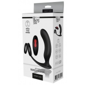 Черный массажер простаты REMOTE P-PLEASER - Dream Toys - в Люберцах купить с доставкой